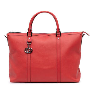 Pre-Loved Gucci Leather GG Charm Satchel